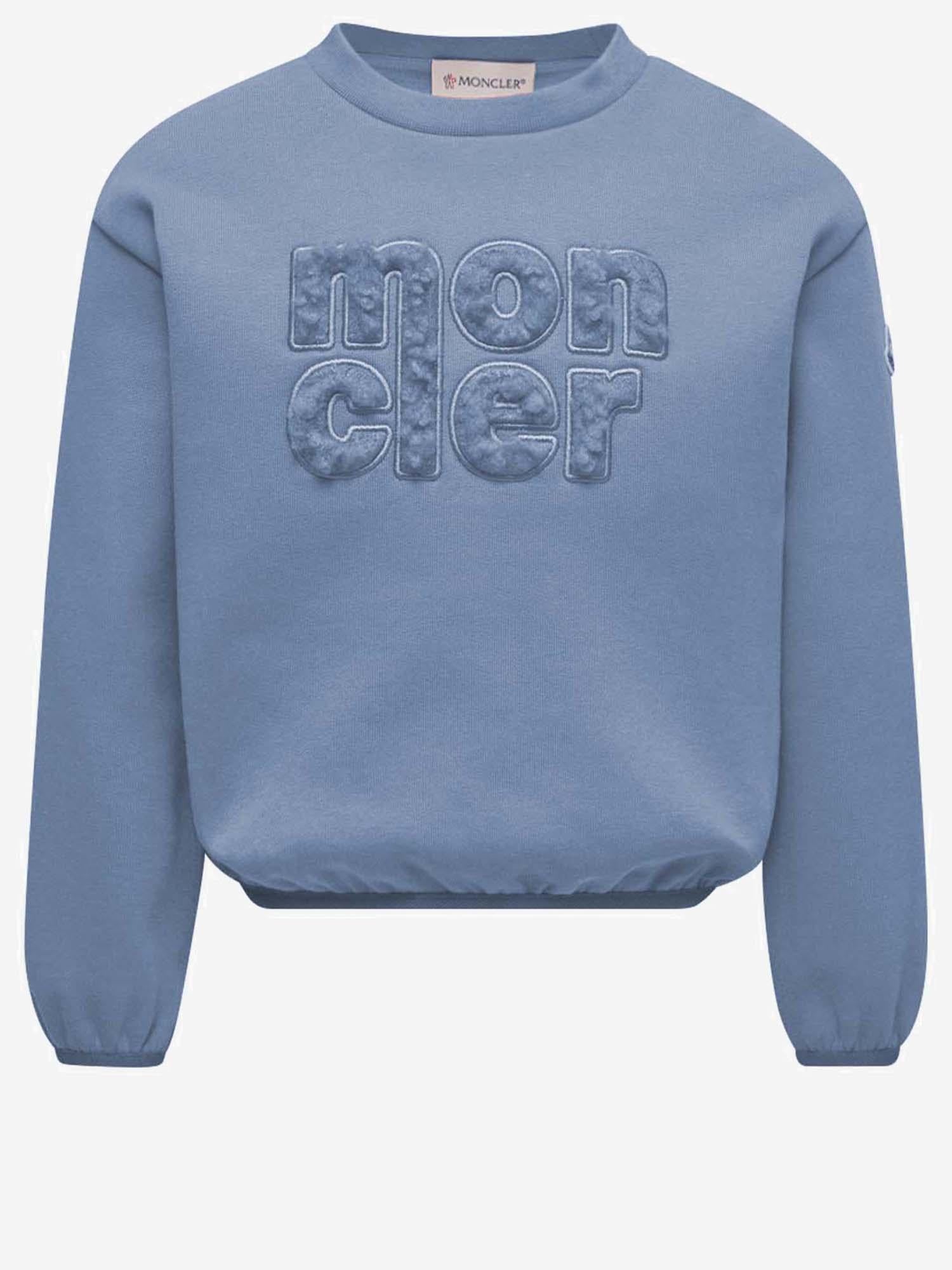 FELPA IN COTONE CON LOGO TEDDY 8G00021899PS 717 MONCLER ENFANTS 