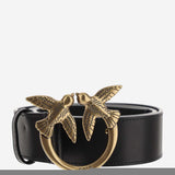 CINTURA IN PELLE CON LOGO 100120 A0F1Z99Q PINKO 