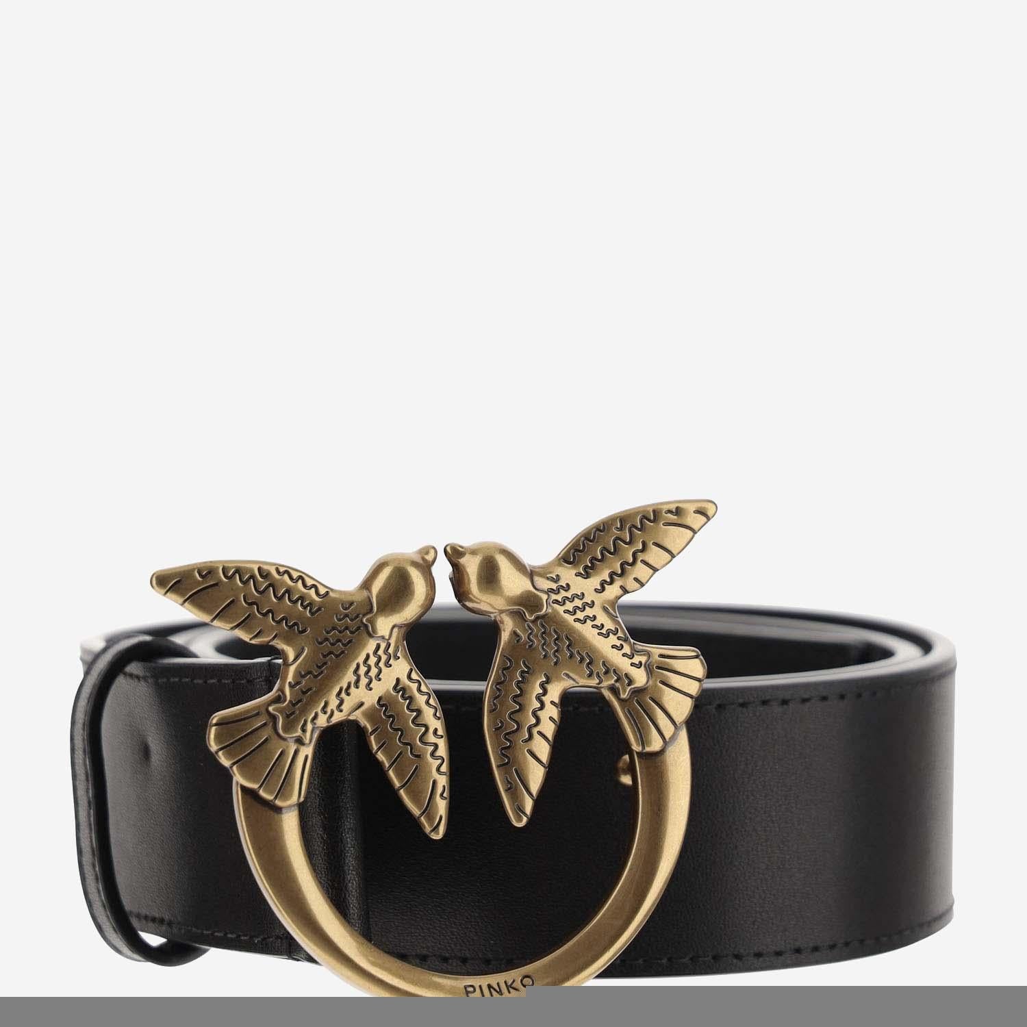 CINTURA IN PELLE CON LOGO 100120 A0F1Z99Q PINKO 