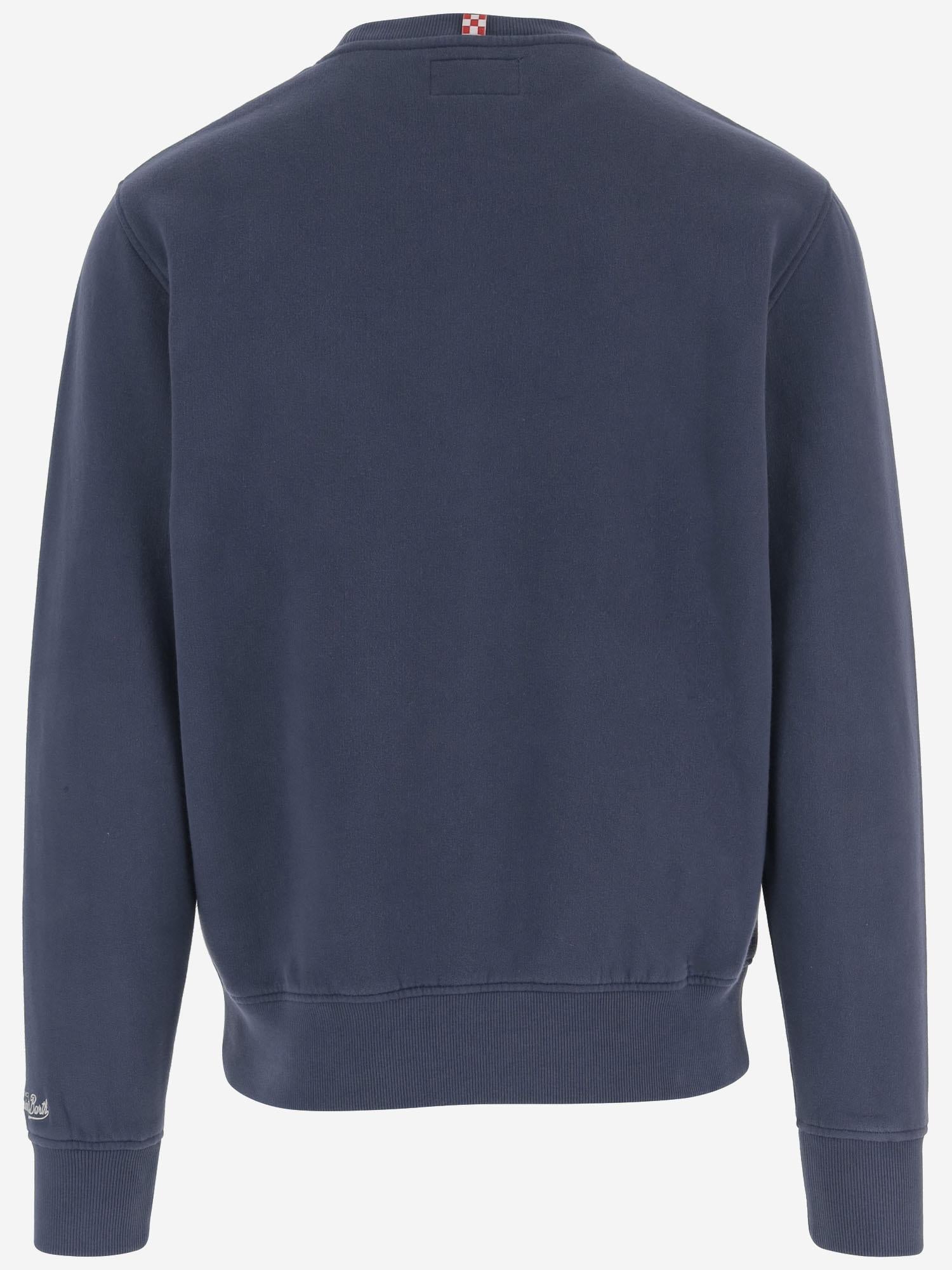 FELPA IN COTONE CON  RICAMO LOGO SOH0004 02645I MC2 SAINT BARTH 