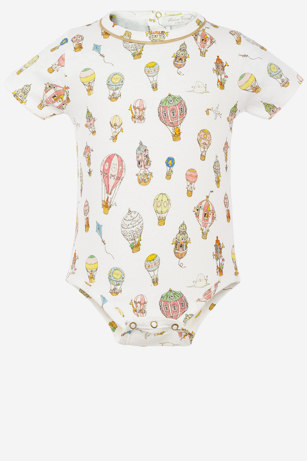 BODY ONESIE HOT AIR BALLONS COCJHABA MULTI ATELIER CHOUX KIDS 
