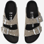 SANDALI ARIZONA Rivet IN SUEDE 1027870 TAUPE BIRKENSTOCK 