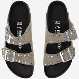 SANDALI ARIZONA Rivet IN SUEDE 1027870 TAUPE BIRKENSTOCK 