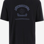 T-SHIRT IN VISCOSA CON STAMPA LOGO GM003034 TE19977FB008 GIORGIO ARMANI 
