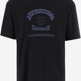 T-SHIRT IN VISCOSA CON STAMPA LOGO GM003034 TE19977FB008 GIORGIO ARMANI 