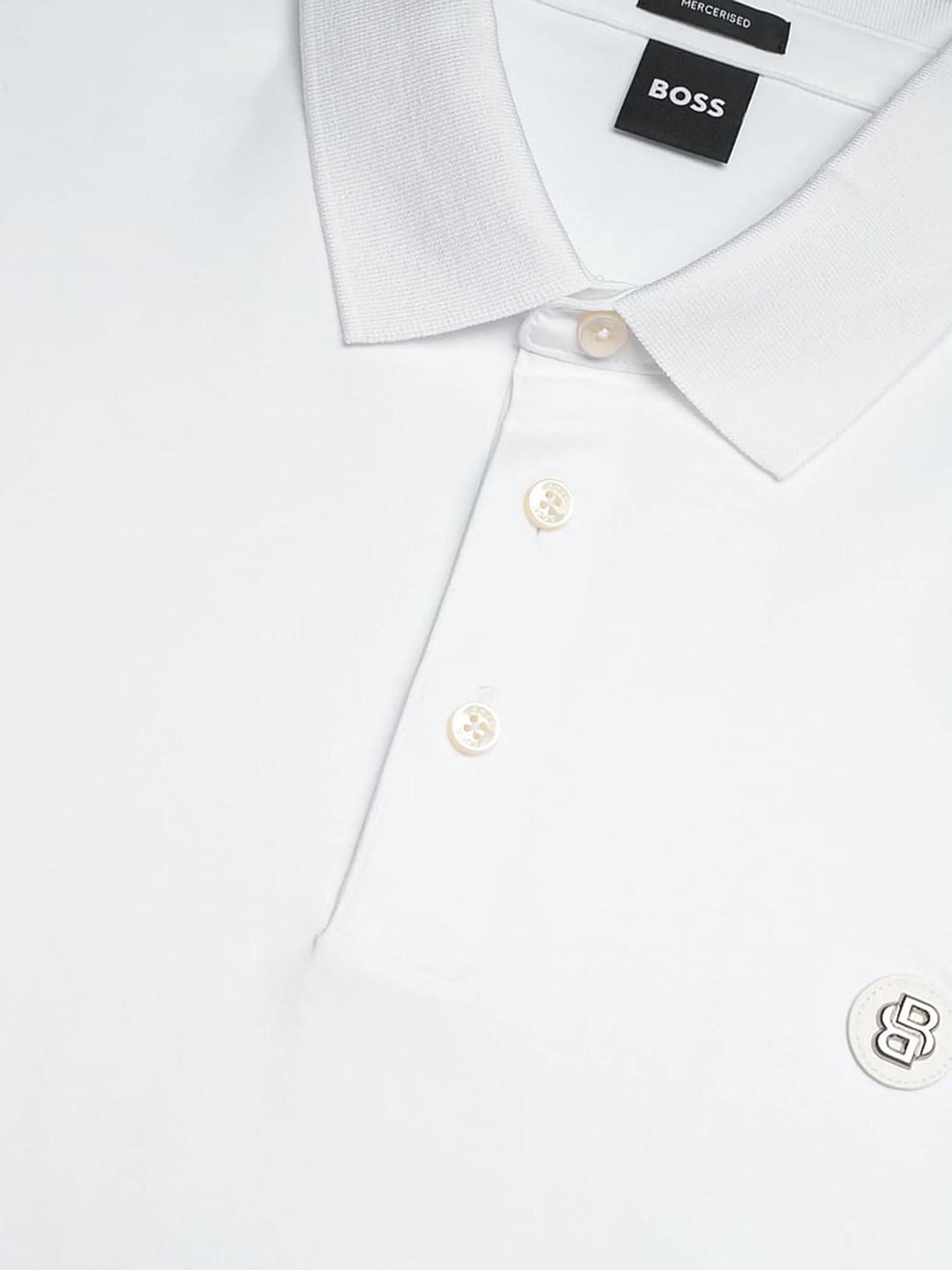 Polo in cotone con logo 50555829 100 HUGO BOSS 