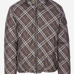 PIUMINO REVERSIBILE IN NYLON CON MOTIVO CHECK 8115565 TRUFFLE IP CHECK BURBERRY 