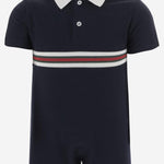 TUTINA IN COTONE CON WEB 849667 XJHNR4780 GUCCI KIDS 