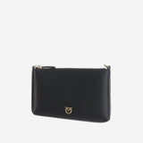 POCHETTE IN PELLE CON LOGO 104277 A0F1Z99Q PINKO 