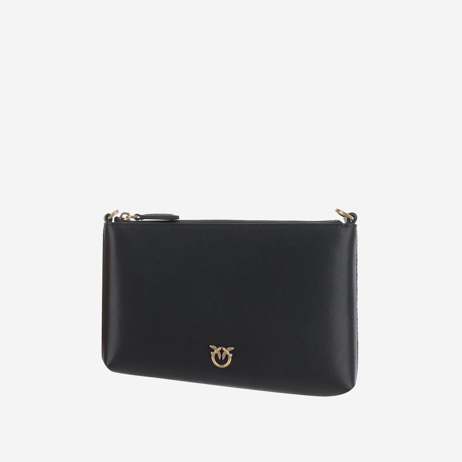 POCHETTE IN PELLE CON LOGO 104277 A0F1Z99Q PINKO 
