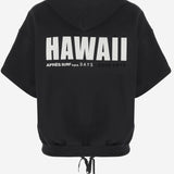 FELPA IN MISTO COTONE CON LOGO LINDA BLACK APRES SURF 