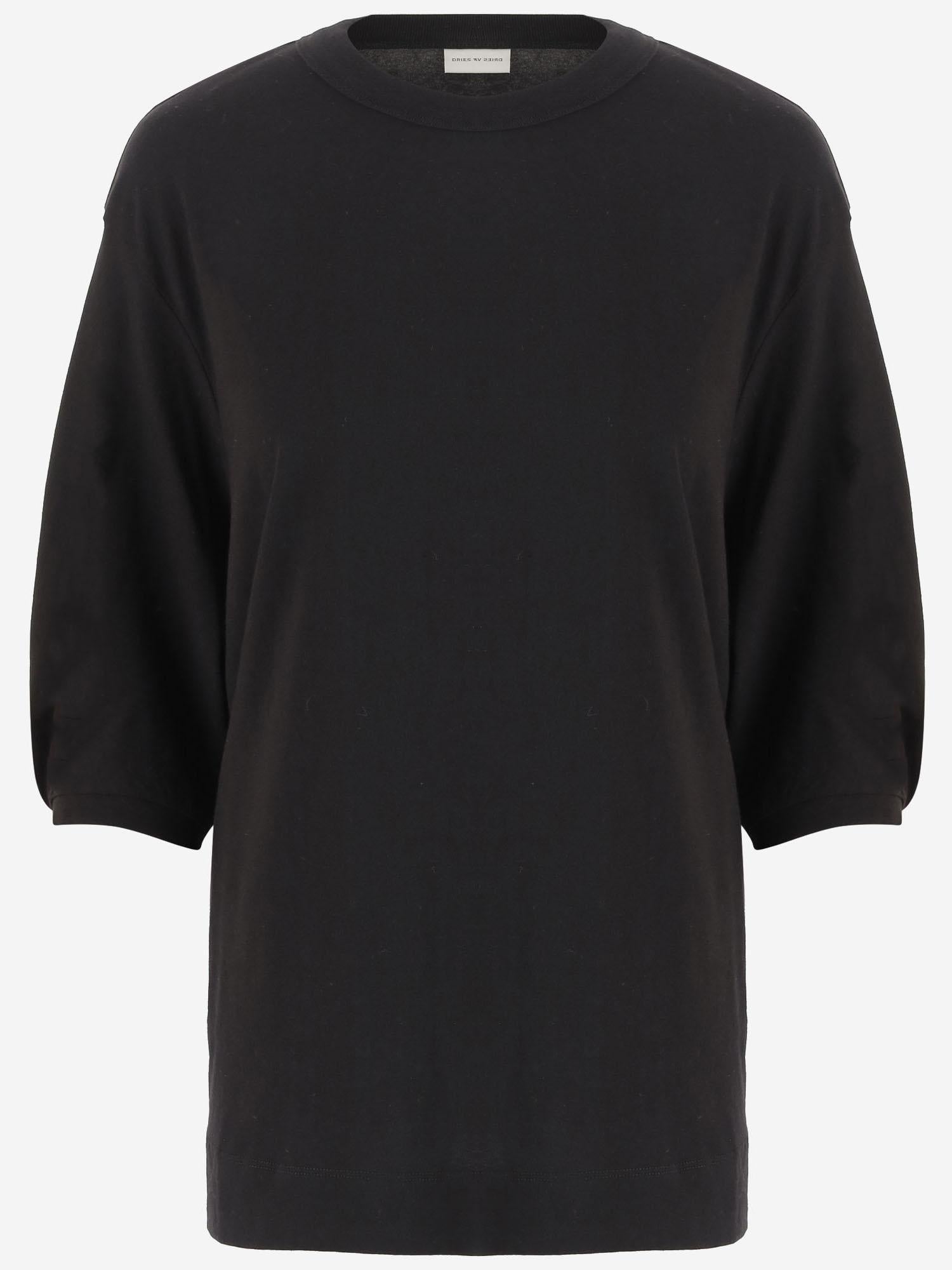 T-SHIRT HERISSA IN COTONE 011102 3600900 DRIES VAN NOTEN 
