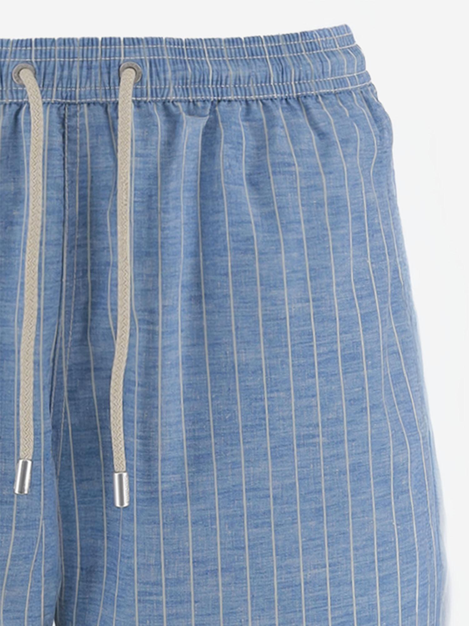 SHORTS DA BAGNO IN NYLON CON MOTIVO A RIGHE SYR0001 00489L MC2 SAINT BARTH 