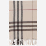 SCIARPA IN CASHMERE CON MOTIVO CHECK 8103011 ALABASTER BURBERRY 