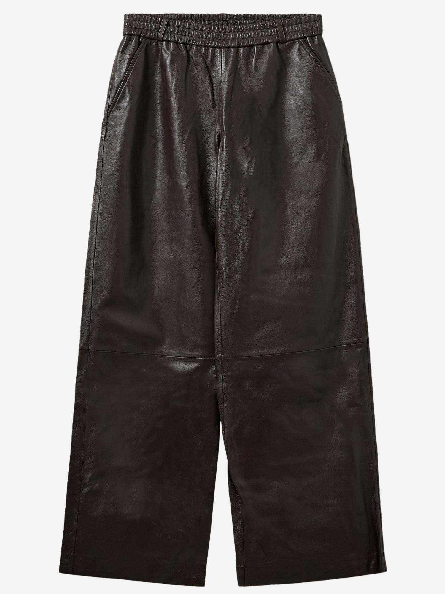 PANTALONI SOHO IN PELLE DI AGNELLO 22062 500 THE.GARMENT 