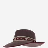 CAPPELLO fedora IN LANA BROWNFEDORAHATWITHFEATHERS NATURAL ALEXIA ALVAREZ DE TOLEDO 