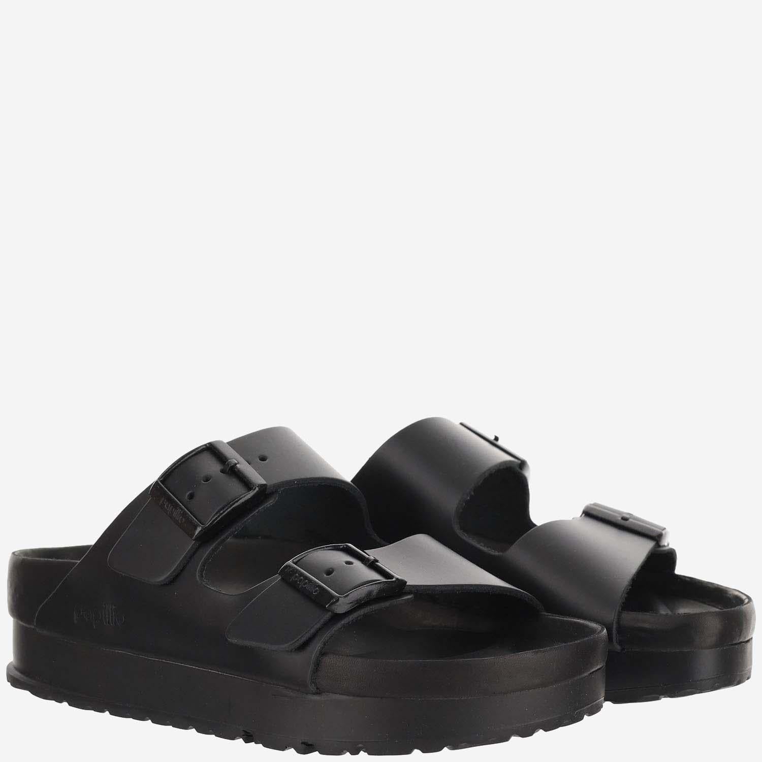 SANDALI ARIZONA PAP FLEX PLATFORM IN PELLE 1026918 BLACK BIRKENSTOCK 