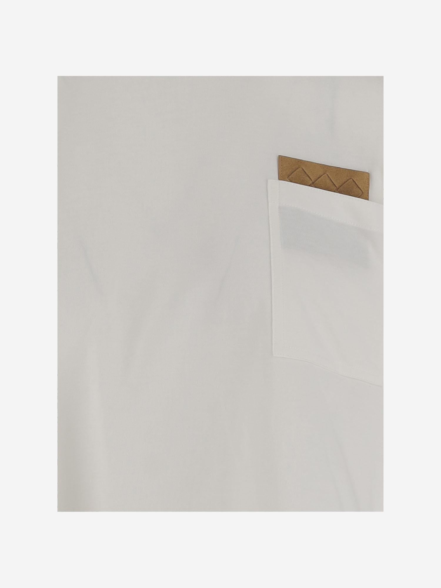 T-shirt corta in jersey di cotone 840748 V4N509071 BOTTEGA VENETA 