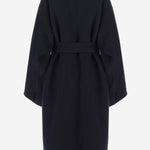CAPPOTTO WRAP IN LANA E CASHMERE 6252K21002 MIDNIGHT CARVEN 
