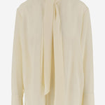 CAMICIA IN SETA CON FIOCCO W25110 0101 SASUPHI 