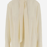 CAMICIA IN SETA CON FIOCCO W25110 0101 SASUPHI 