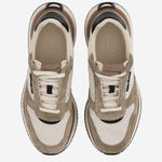 SNEAKERS IN PELLE E TESSUTO CON LOGO LATERALE 02A130 003SAFARIMASCARPONEA706NERO SALVATORE FERRAGAMO 