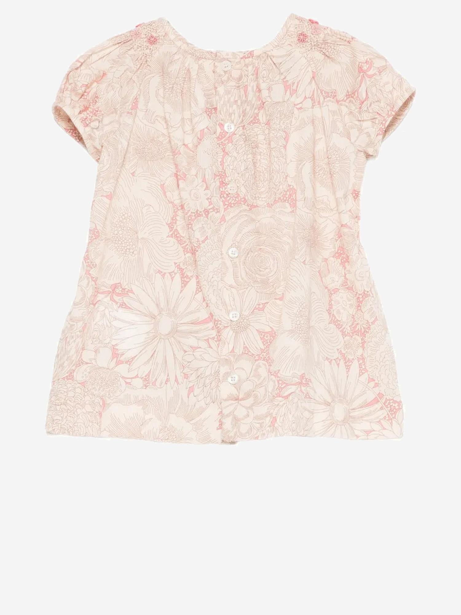 SET DA DUE PEZZI LUCIE IN COTONE CON MOTIVO FLOREALE S06XDRW00020 522 BONPOINT KIDS 