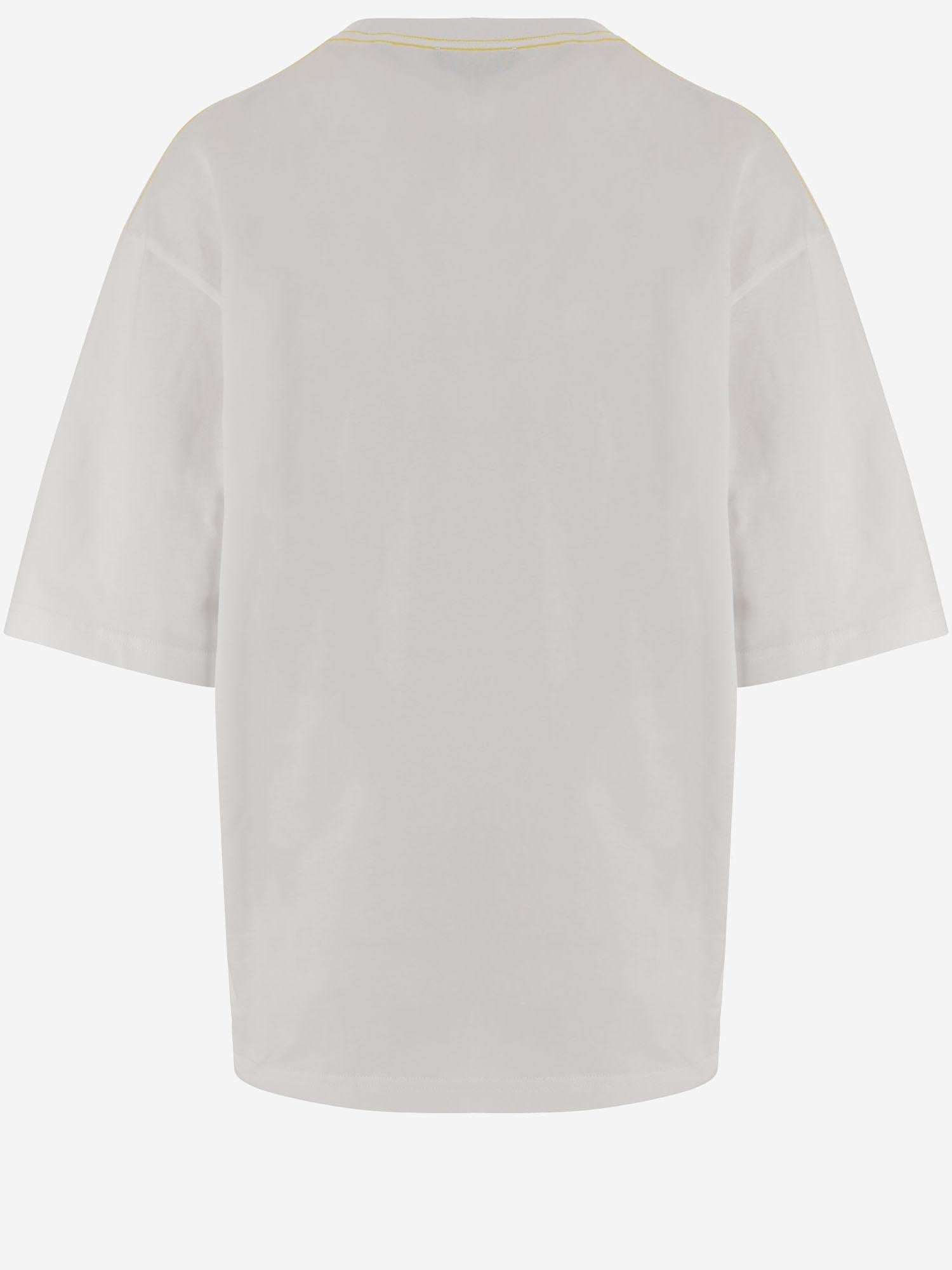 T-SHIRT IN COTONE CON LOGO TSU00321AJ00285 1NH JACQUEMUS 