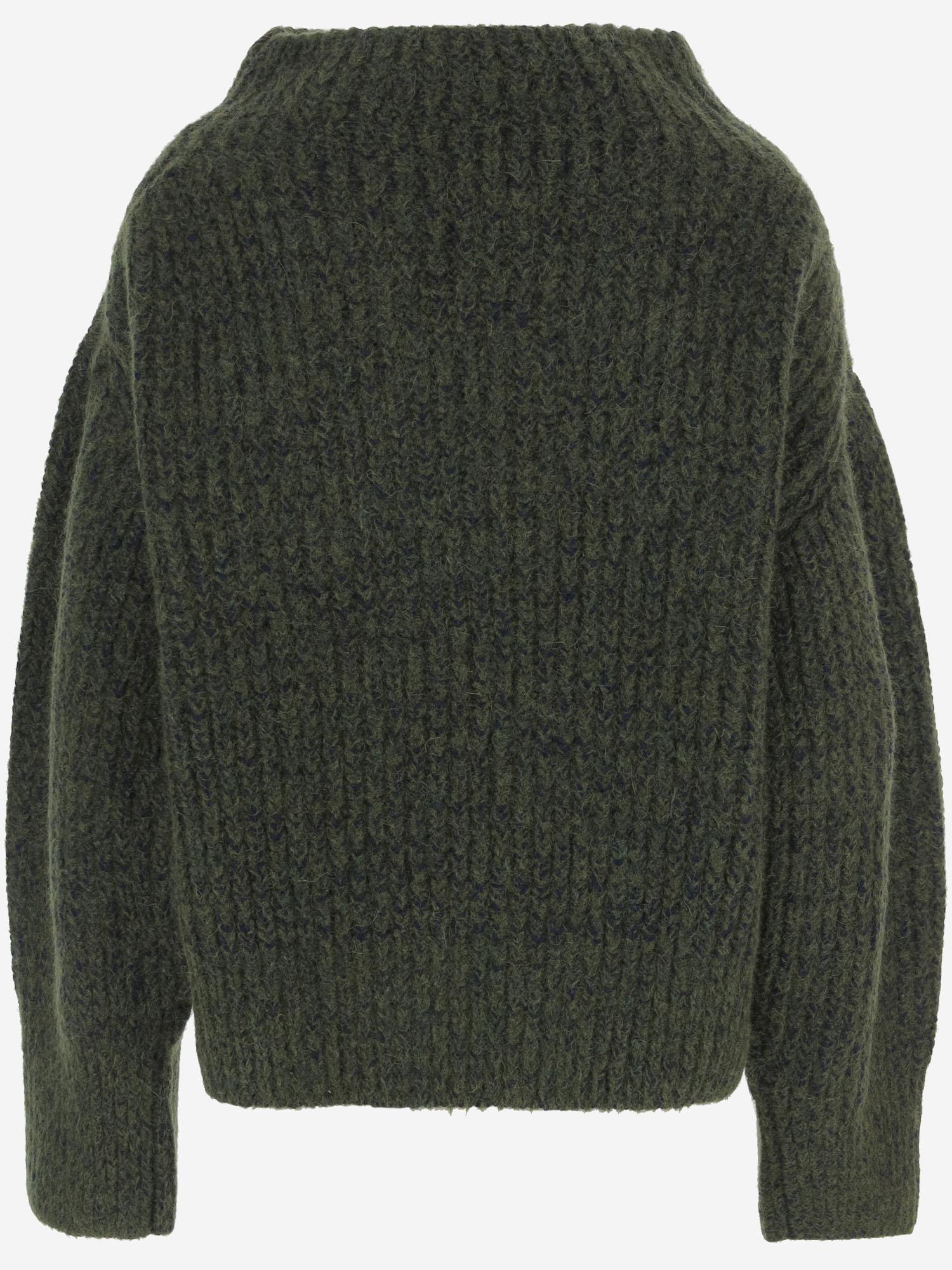 Maglione in misto lana con charm 011229 2725613 DRIES VAN NOTEN 