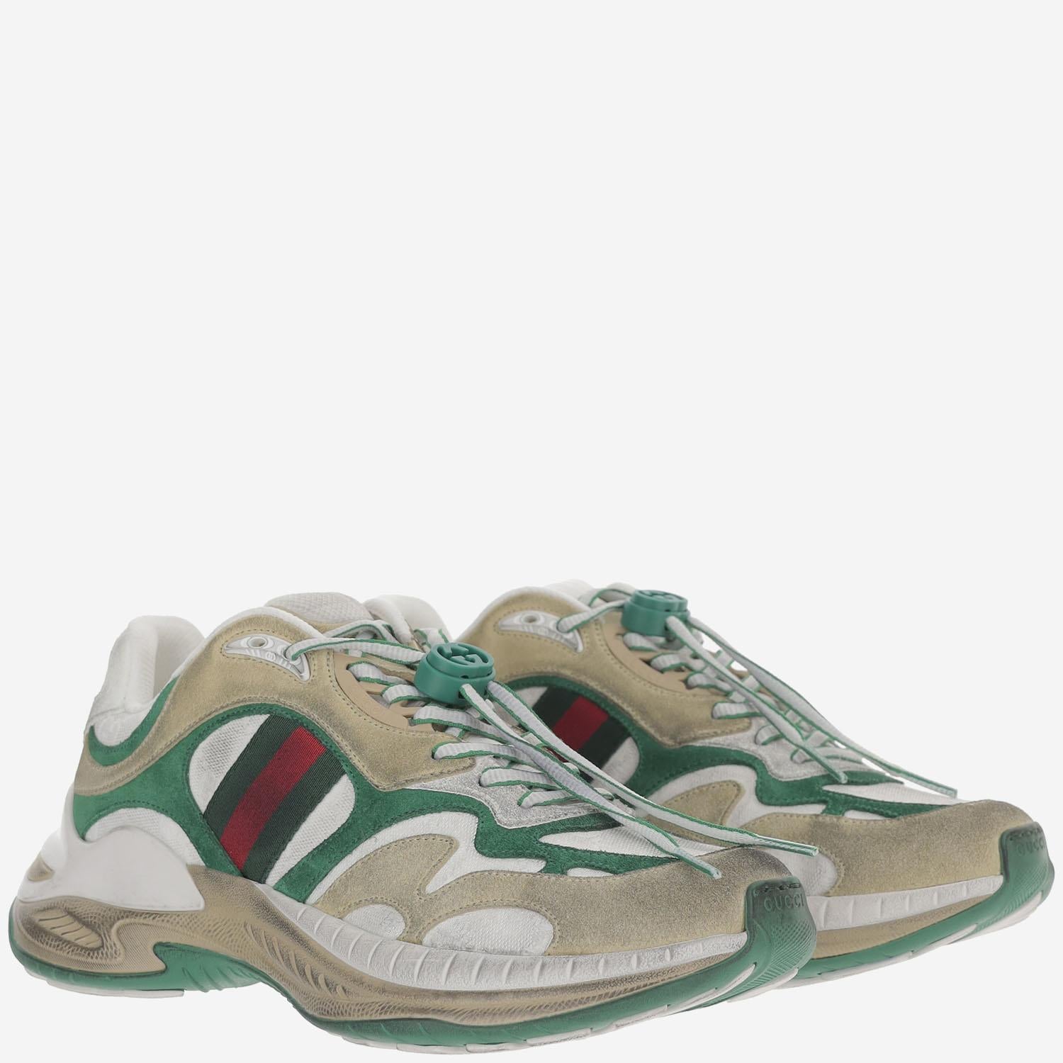 SNEAKERS IN PELLE CON DETTAGLIO WEB 853709 AAGGM9251 GUCCI 