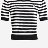 MAGLIA IN COTONE CON MOTIVO A RIGHE KN3428094 5961 PATOU 