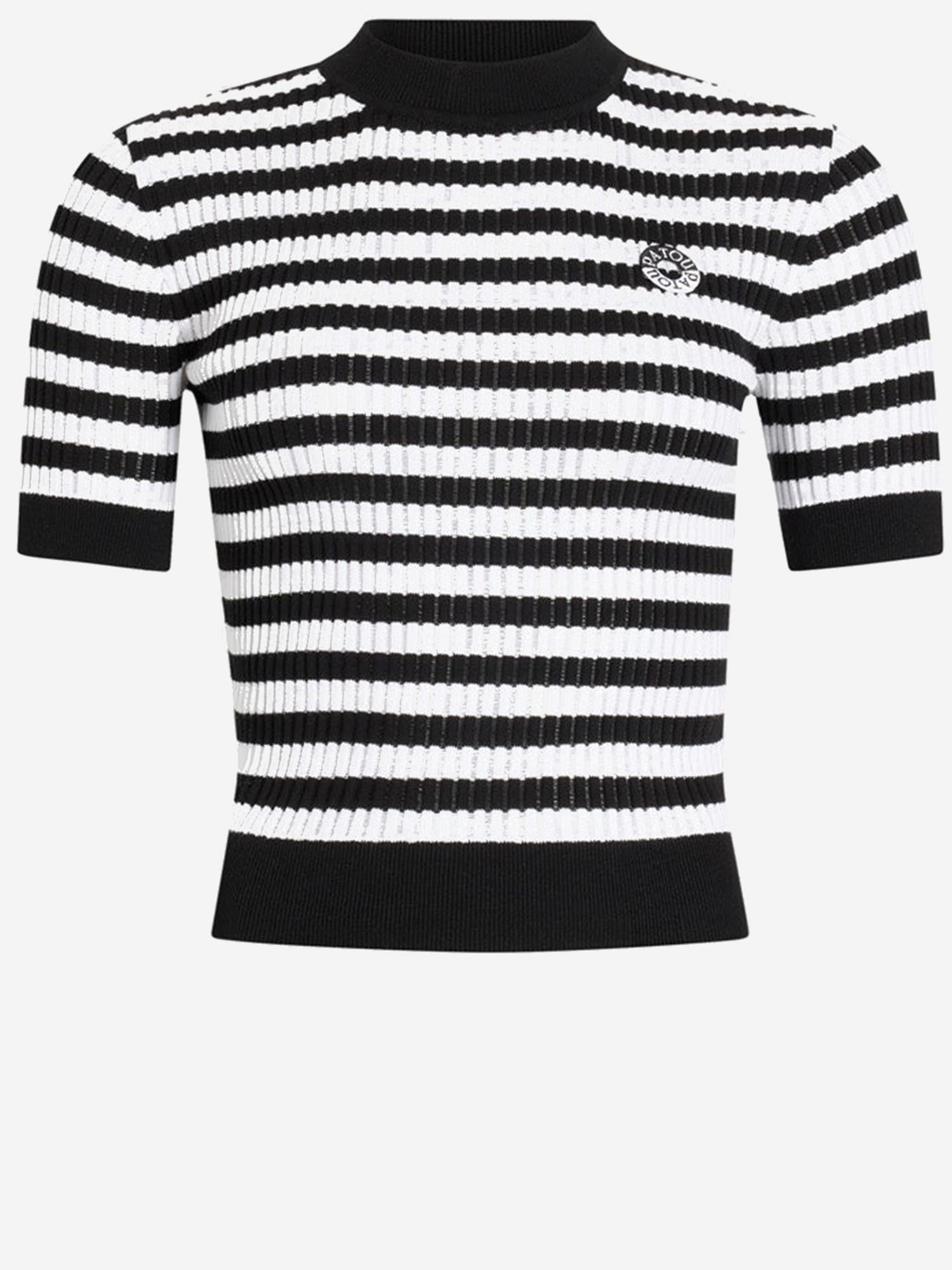 MAGLIA IN COTONE CON MOTIVO A RIGHE KN3428094 5961 PATOU 