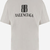 T-SHIRT IN COTONE CON LOGO 764235 TSVU49012 BALENCIAGA 