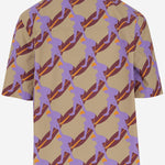 CAMICIA IN COTONE con stampa grafica 821498 Z7AMZ2040 GUCCI 