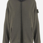 FELPA CON ZIP IN LANA MERINO PMG28 GREEN PREMIATA 