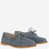 MOCASSINI GRACE IN CAMOSCIO CON DETTAGLI METALLO SD0539 P002311 PINKO 