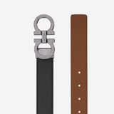 CINTURA RELIZZATA IN PELLE 670574 002NERONEWCOGNAC SALVATORE FERRAGAMO 