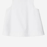 TOP IN COTONE CON FINITURE CHECK 8117437 WHITE BURBERRY KIDS 