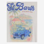 T-SHIRT IN COTONE CON STAMPA DNV0002 04444L MC2 SAINT BARTH 