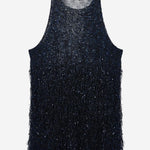 TOP IN JERSEY LUREX CON FRANGE GW003312 AF25439FB055 GIORGIO ARMANI 
