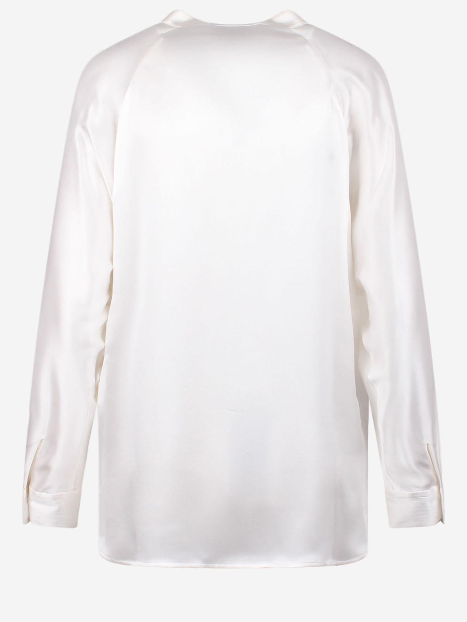 CAMICIA IN SETA CON SCOLLO A V VR84511926 137OWT VINCE 