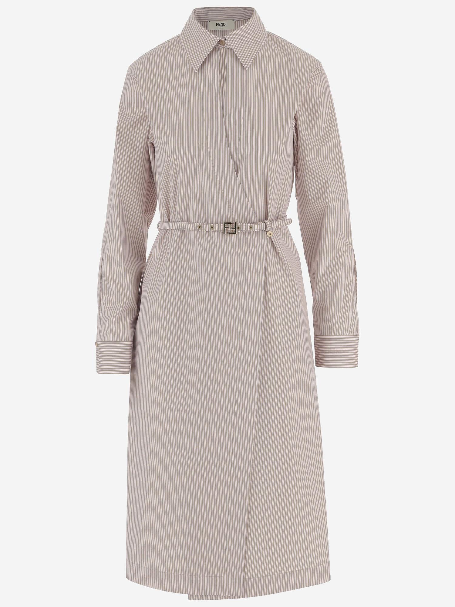 ABITO IN COTONE CON MOTIVO A RIGHE FDD515 AVJXF1UKB FENDI 