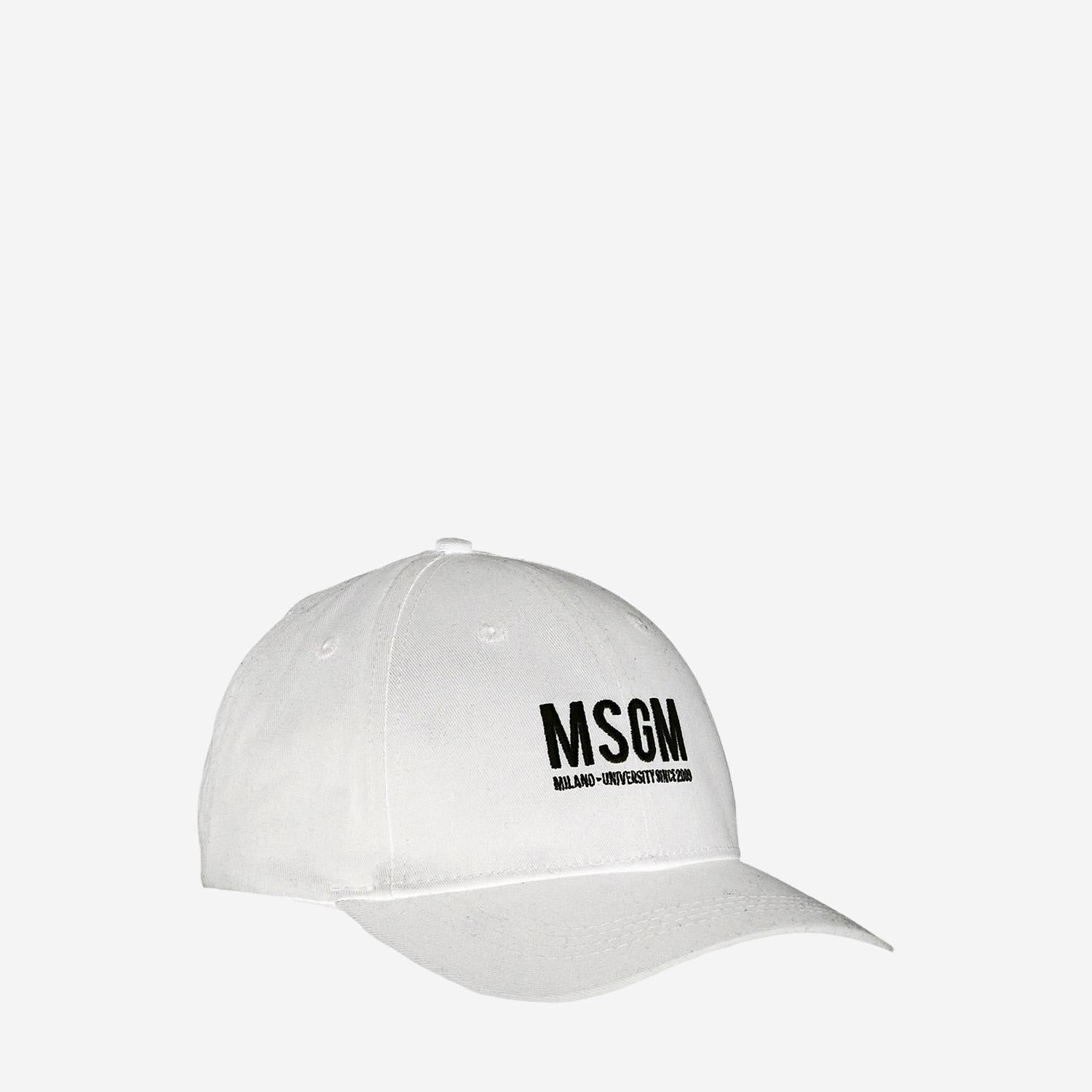 CAPPELLO DA BASEBALL IN COTONE CON LOGO S6MSJUBC019 001 MSGM KIDS 