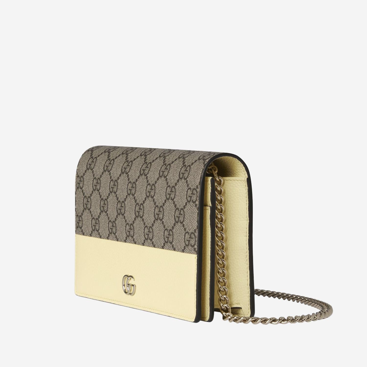 PORTAFOGLIO GG MARMONT BICOLORE CON CATENA 497985 AAFXM7642 GUCCI 