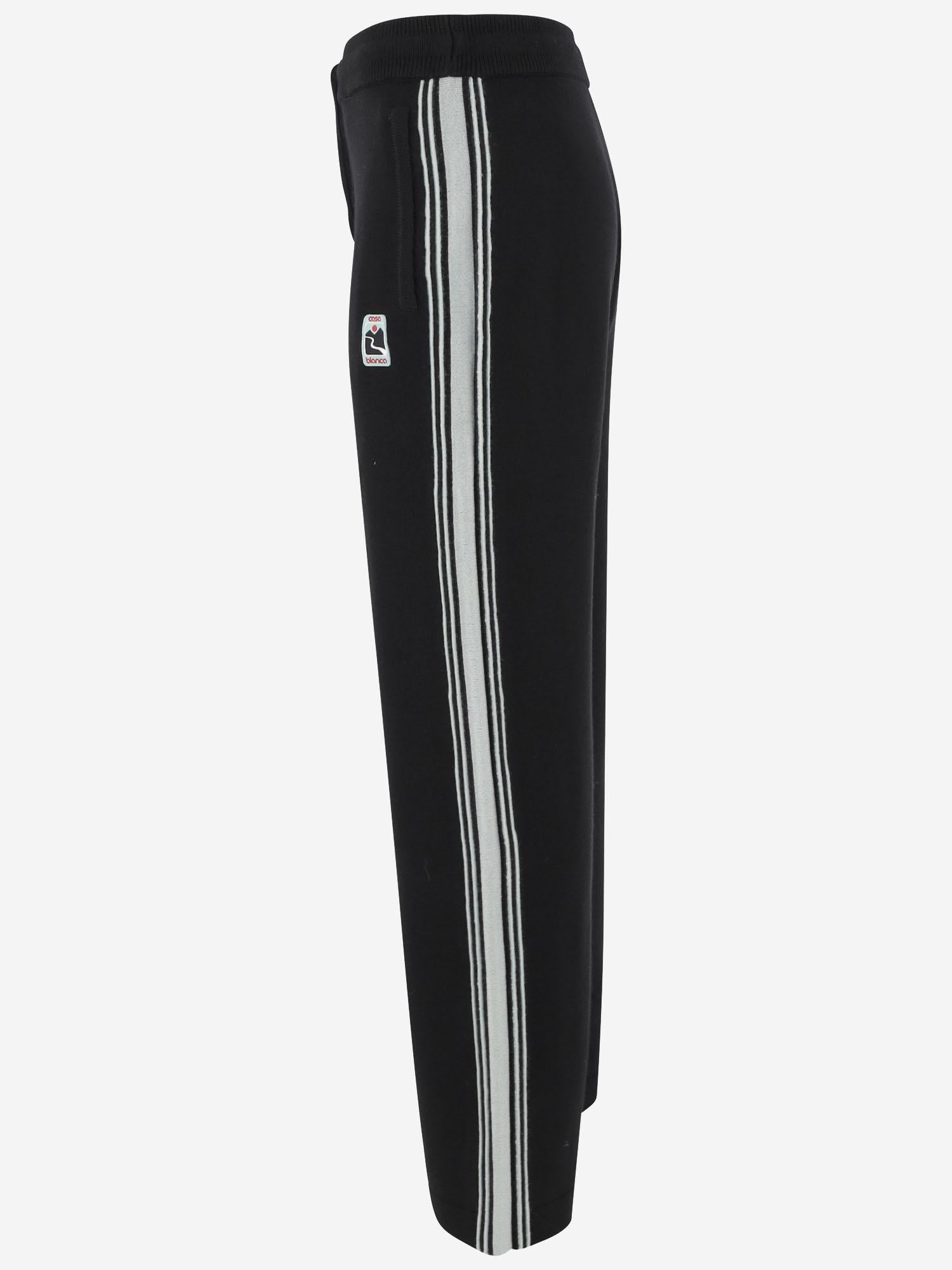 PANTALONI IN LANA MERINO MPF25KW1012 01 CASABLANCA 