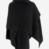 PONCHO IN LANA E CASHMERE K016 CMYNBLACK NICCOLO PASQUALETTI 