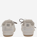 SNEAKERS IN RETE E CAMOSCIO 5E589E 3KU1F0009 MIU MIU 