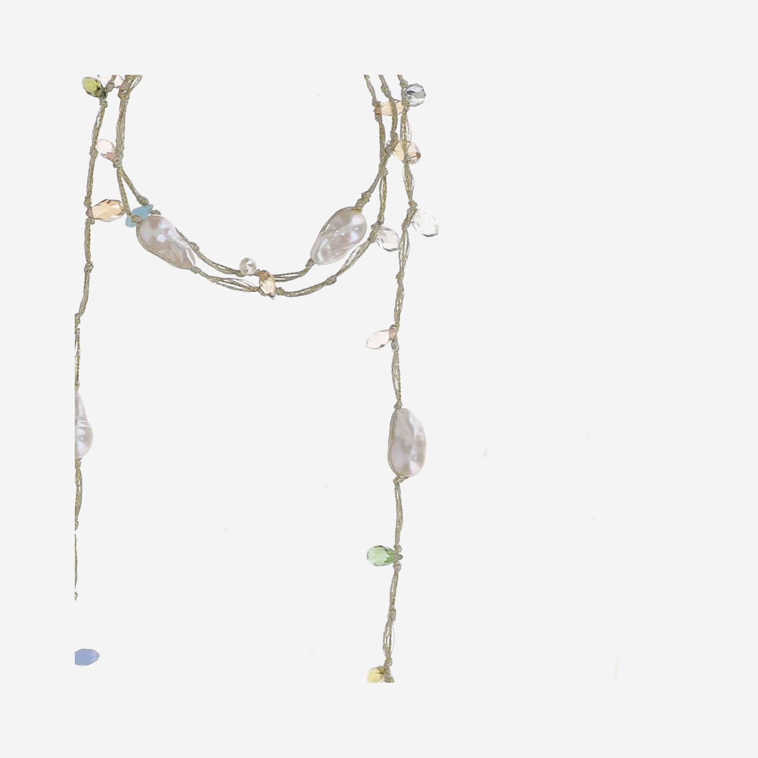 COLLANA CON CRISTALLI e perla VMULTICOLOR PEARLS MELA 