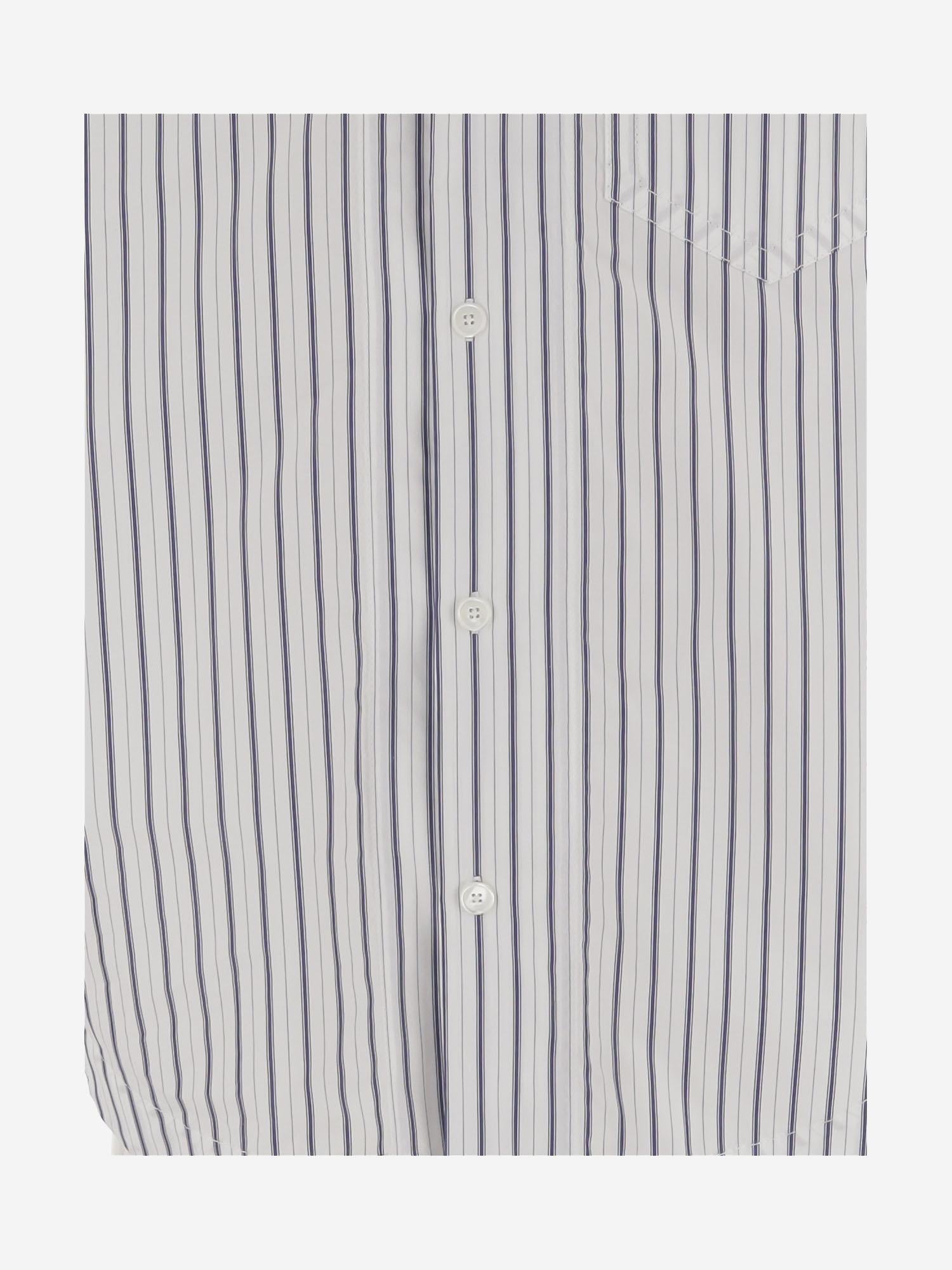 CAMICIA IN COTONE A RIGHE USH808CO0220 A074 AMI 
