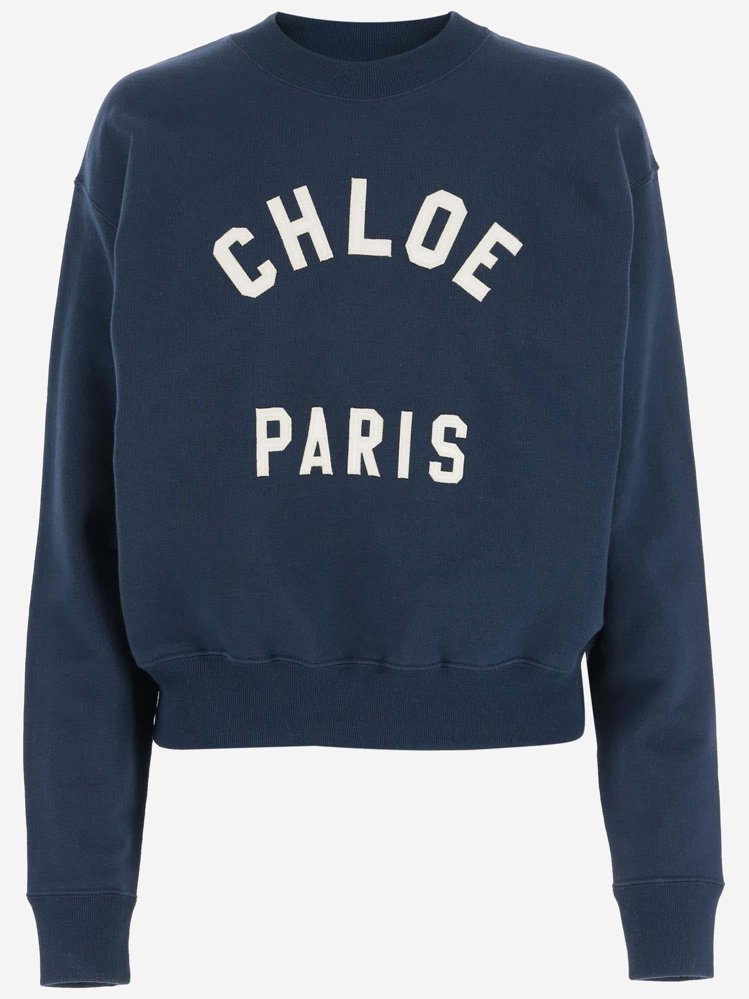 FELPA IN COTONE CON LOGO CH24AJH12192 4C6 CHLOE 